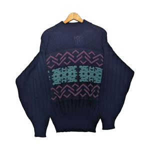 80s Gitano tribal design knit sweater